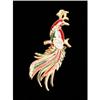 Image 1 : Brilliant Enamel and Rhinestone Peacock Pin #978144