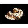 Image 1 : Gold Swirl  Brooch with Rhinestone Accents #978146