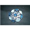 Image 1 : Blue And Aqua Marine Rhinestone Brooch #993283