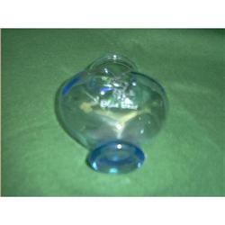 Morning Glory Blue Bear Heart Shape Vase. #993392