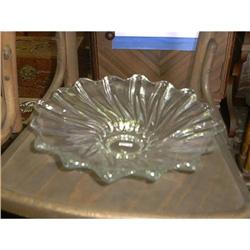 Large Fancy Crystal Platter or Centerpiece.  #993396