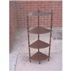 Image 1 : 4 Tier Walnut Corner Shelf #993402