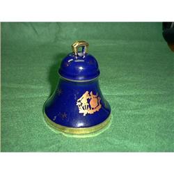 Limoges Porcelain Cobalt Blue Bell  #993423