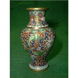 Beautiful Champleve Vase  #993444