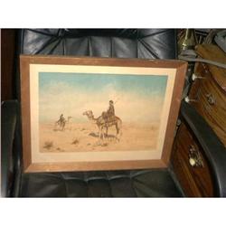 Desert Scene Print Signed  #993449