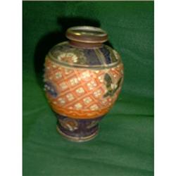 Gold Castle Hand Painted Vase Signed.  #993479