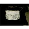 Image 1 : Small Satin White Hand Bag with Chain Strap  #993487