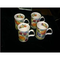 Set of 4 Tuti Fruiti Signed Mugs  #993489