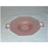 Image 1 : Pink Depression Plate with Handles.  #993492