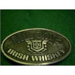 Murphy's Irish Whiskey Belt Buckle Signed  #993500