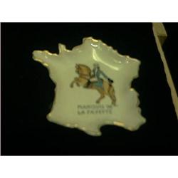 Hand Painted La Fayette Dish Signed  #993525