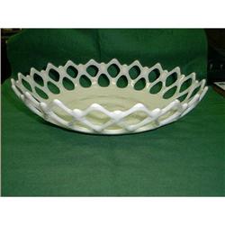 Milk Glass Center Piece Dish #993537