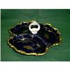 Image 1 : Signed Porcelain Cobalt Blue Dish #993556