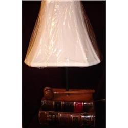 OLD 19TH.CENTURY LAW BOOKS MADE INTO TABLE LAMP #993564