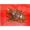 Image 1 : Chinese Jade in a model of monkey riding on #993569