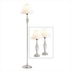 3 Pc Mixed Material Lamp Set #993606