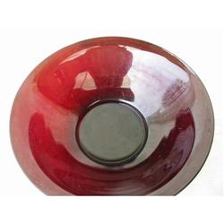 RED RUBY DEPRESSION GLASS BOWL #993640