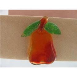 Lucite Pear Pin #993653