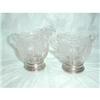 Image 1 : CAMBRIDGE CHANTILLY CREAM & SUGAR W/STERLING #993672