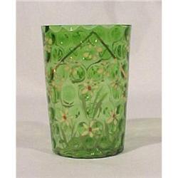Antique Glass Tumbler Enamel Moser #993698