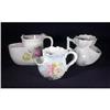 Image 1 : 3 Porcelain Scuttle Shaving Mugs Florals & #993699