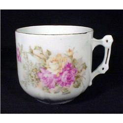 Porcelain Shaving Mustache Mug Roses #993700