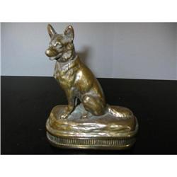 BRONZE VINTAGE DOG / WOLF   #993710