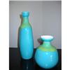 Image 1 : SET OF TWO BLUE POTTERY VASES  #993711
