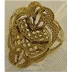 Antique 18KT Gold Filigree Ring. Size 6 #993729