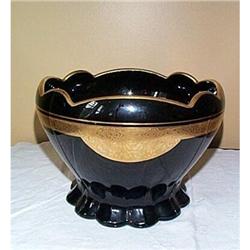 ART DECO STUNNING BLACK/GOLD JARDINIERE #993791