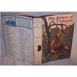 THE RETURN OF TARZAN-BURROUGHS-G&D-HB-DJ #993822