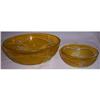 Image 1 : MATCHING CUT GLASS BOWLS-YELLOW/CLEAR-BOHEMIAN? #993834