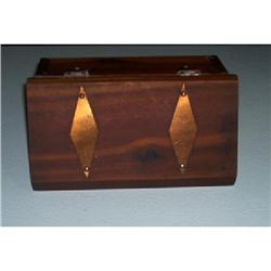 Casket-Minature-Copper And Wooden #1006392