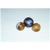 Image 1 :  Marbles-THREE AKRO AGATE  SLAG   #1006402