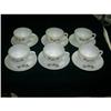 Image 1 : Set Of 6 Milk Glass Cups and Saucers Signed  #1006533
