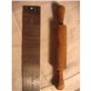 Image 1 : Hand-carved toy ROLLING PIN--dated 1923 #1006586