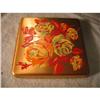 Image 1 : Vintage COMPACT 24 k gold plated, w/ roses #1006593