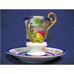 Ardalt Demitasse cup & saucer-courting couple #1006600