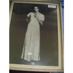 Black Americana Framed Photo -"Lady in a Gown" #1006686