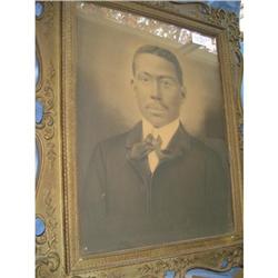 Black Americana Framed Pastel - Gentleman #1006688