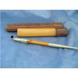 Pipe - Carved OPIUM Pipe with Case #1006702
