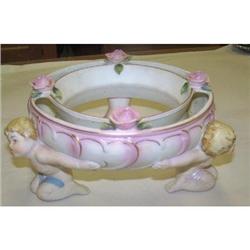 Posey Poesy Porcelain Cherub  Planter Ring #1006727