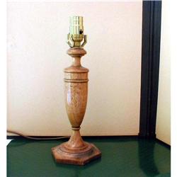 19th c. ENGLISH PEARWOOD LAMP BASE #1006740