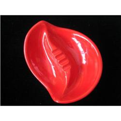 Red 1950?s ceramic Ashtray #1006761
