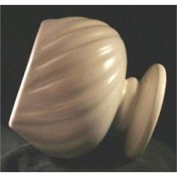HULL SWIRL PATTERN EGGSHELL PEDESTAL PLANTER #1006876
