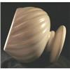 Image 1 : HULL SWIRL PATTERN EGGSHELL PEDESTAL PLANTER #1006876