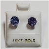 Image 1 : 10K WHITE GOLD TANZANITE (1.72CT) EARRINGS