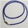 Image 1 : SILVER TANZANITE (33CT) NECKLACE 16"