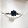 Image 1 : 14K WHITE GOLD BLUE DIAMOND(0.70CT) RING