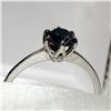 Image 2 : 14K WHITE GOLD BLUE DIAMOND(0.70CT) RING